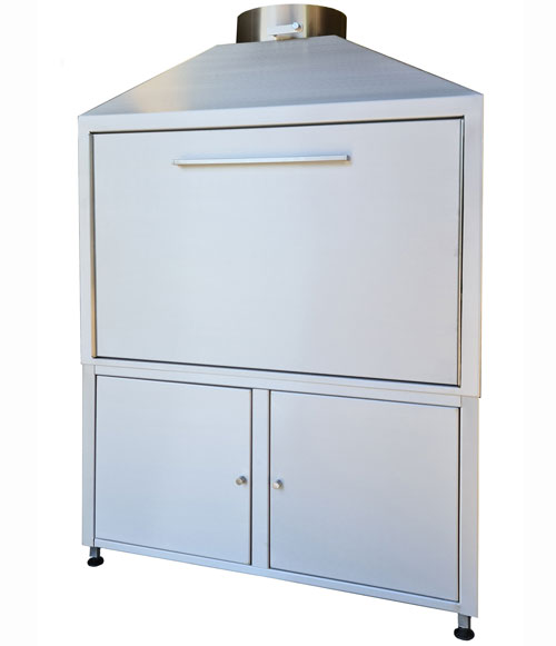 PROFESSIONAL 1200mm Freestanding Braai on Cabinet - 304 stainless steel